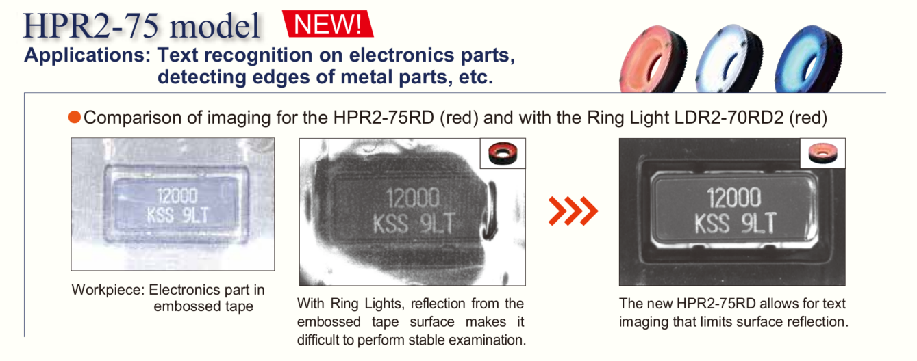 75mm High Power Ring Light Blue Edmund Optics