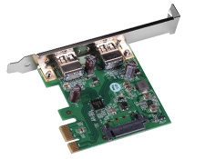 USB 3.1 PCIe 2.0x1 2 Port Interface Card, #86-769