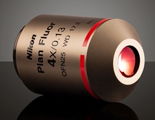 4X Objective, Nikon CFI Plan Fluor, #88-378